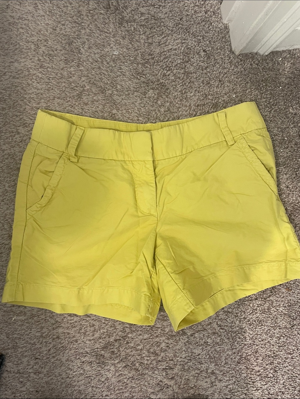 J. Crew Women's Bright Yellow Casual Shorts size 6